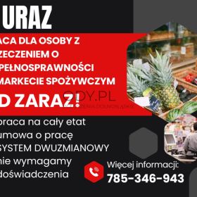 Praca dla os. z orzecz., Dino Polska S.A., URAZ