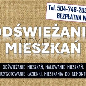Odświeżenie i malowanie mieszkania, tel. 504-746-203, Wrocław. Sprzątanie domów.