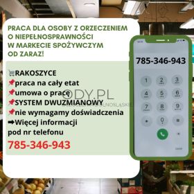 Praca dla os. z orzecz., Dino Polska S.A., Rakoszyce