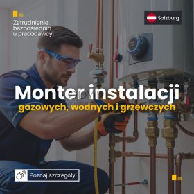 Monter instalacji gazowych, wodnych i grzewczych- Austria