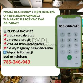 Praca dla os. z orzecz., Dino Polska S.A., Jelcz-Laskowice