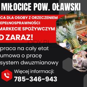Praca dla os. z orzecz., Dino Polska S.A., Miłocice (pow. Oławski)