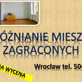 Sprzątanie mieszkania po zbieraczu, cena tel. 504-746-203. Wrocław,. Wywózka rzeczy.