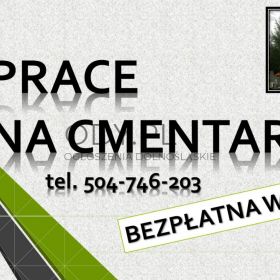Prace na cmentarzu, Wrocław Osobowice, Grabiszyn, Kiełczowska, Kiełczów.
