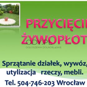 Sprzątanie ogródków działkowych, Wrocław. Tel. 504-746-203. Cennik usługi.
