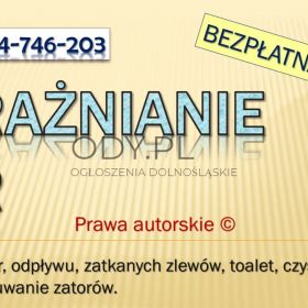 Pogotowie hydrauliczne, tel. 504-746-203, usuwanie awarii, cennik., Przepychanie rur 