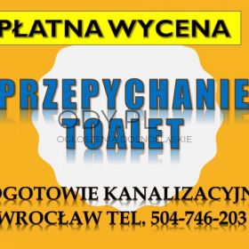 Ile kosztuje przepychanie toalety ? tel. 504-746-203, Wrocław. Hydraulik
