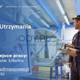 Technik Utrzymania Ruchu- Atrakcyjne warunki! Blisko granicy!