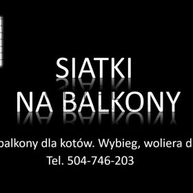 Siatka ochronna na balkon dla kota, cena, tel. 504-746-203. Zabezpieczenie