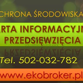 Budowa domu, warunki zabudowy, t 504-746-203, Karta informacyjna przedsięwzięcia